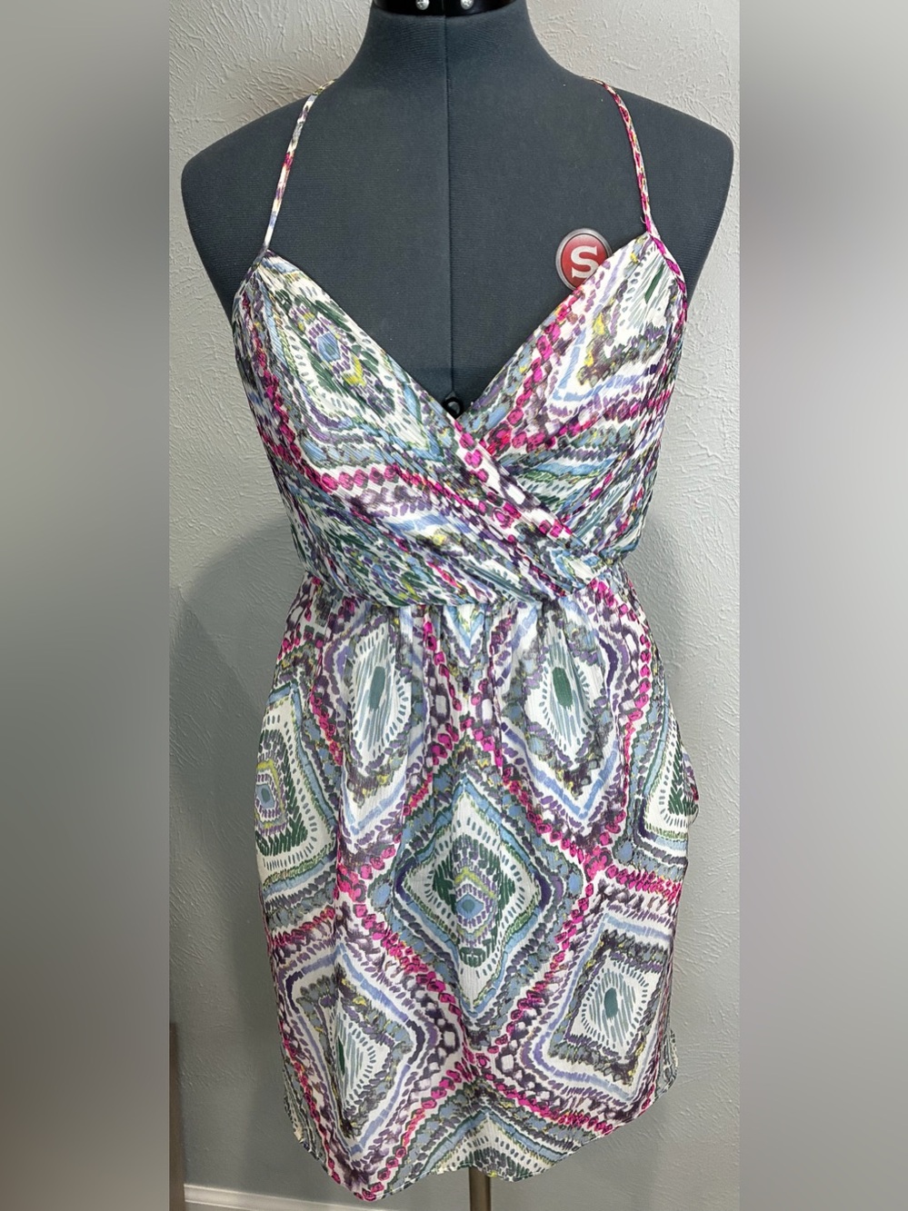 Women's' Shoshanna‎ Pink, Spaghetti-Strap Mini Dress - size 4